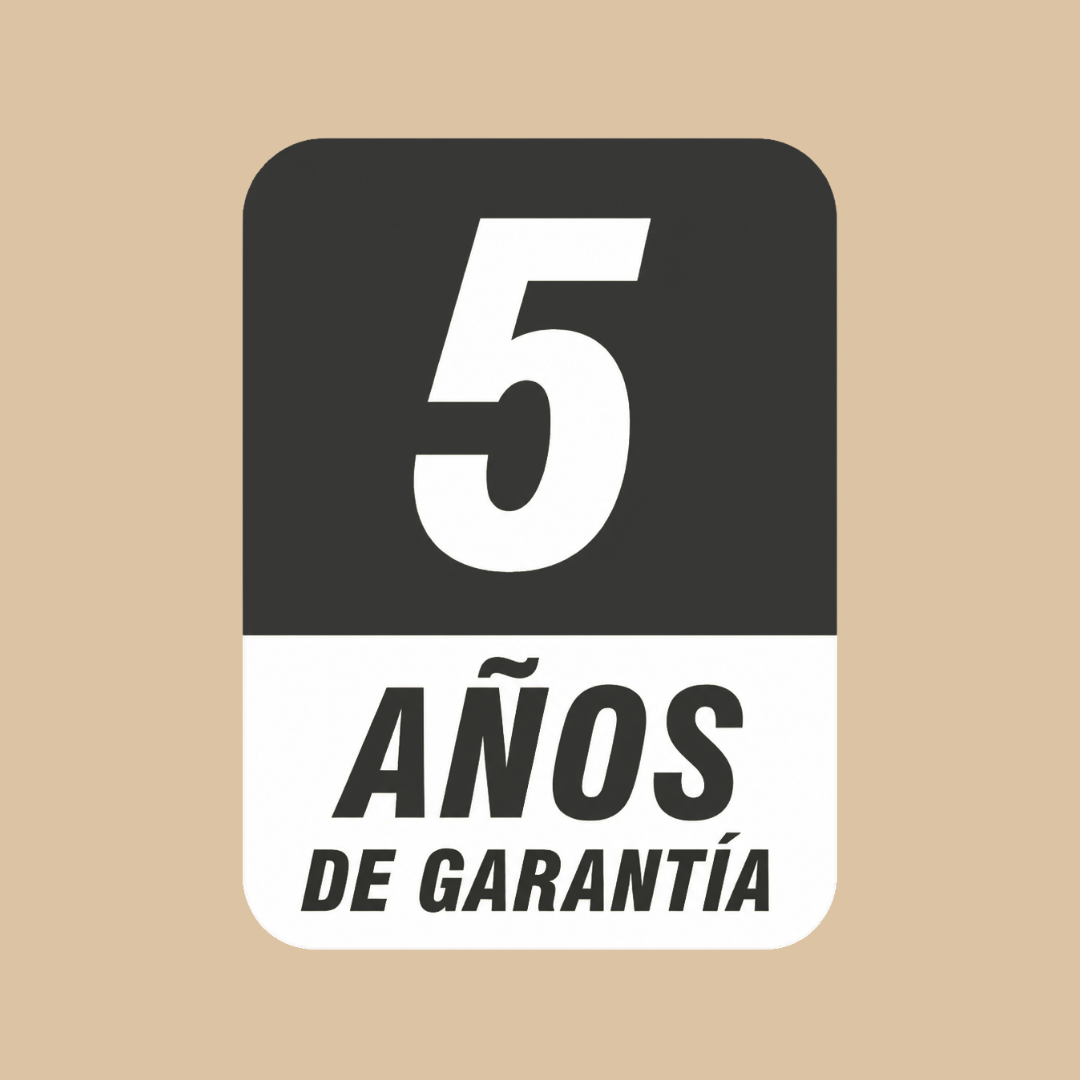 5 AÑOS DE GARANTÍA